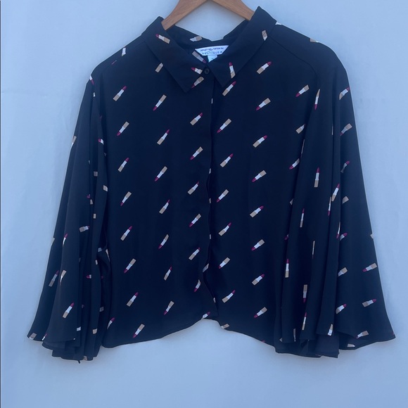 Ashley Nell Tipton for Boutique Women’s Button Down size 3x black lipstick - Picture 1 of 8